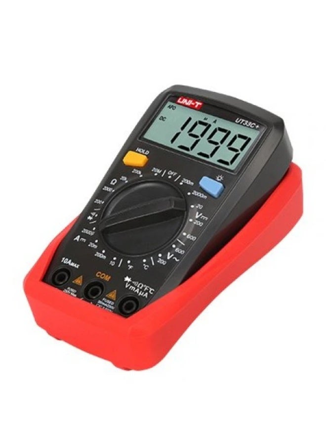 UNI-T UT33C+ Digital Multimeter – Portable High Accuracy Electrical Tester for Voltage, Current, Resistance & Continuity – Compact Professional Measuring Device - Image 2